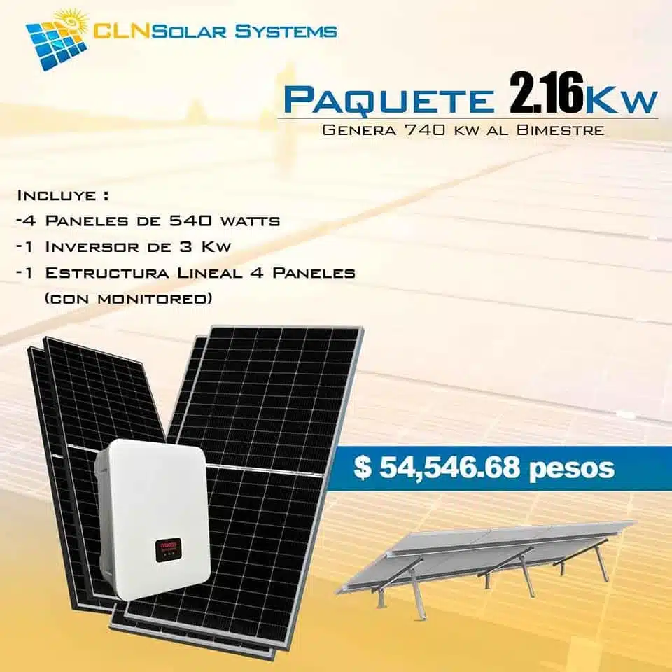Sistema de 2kw/h