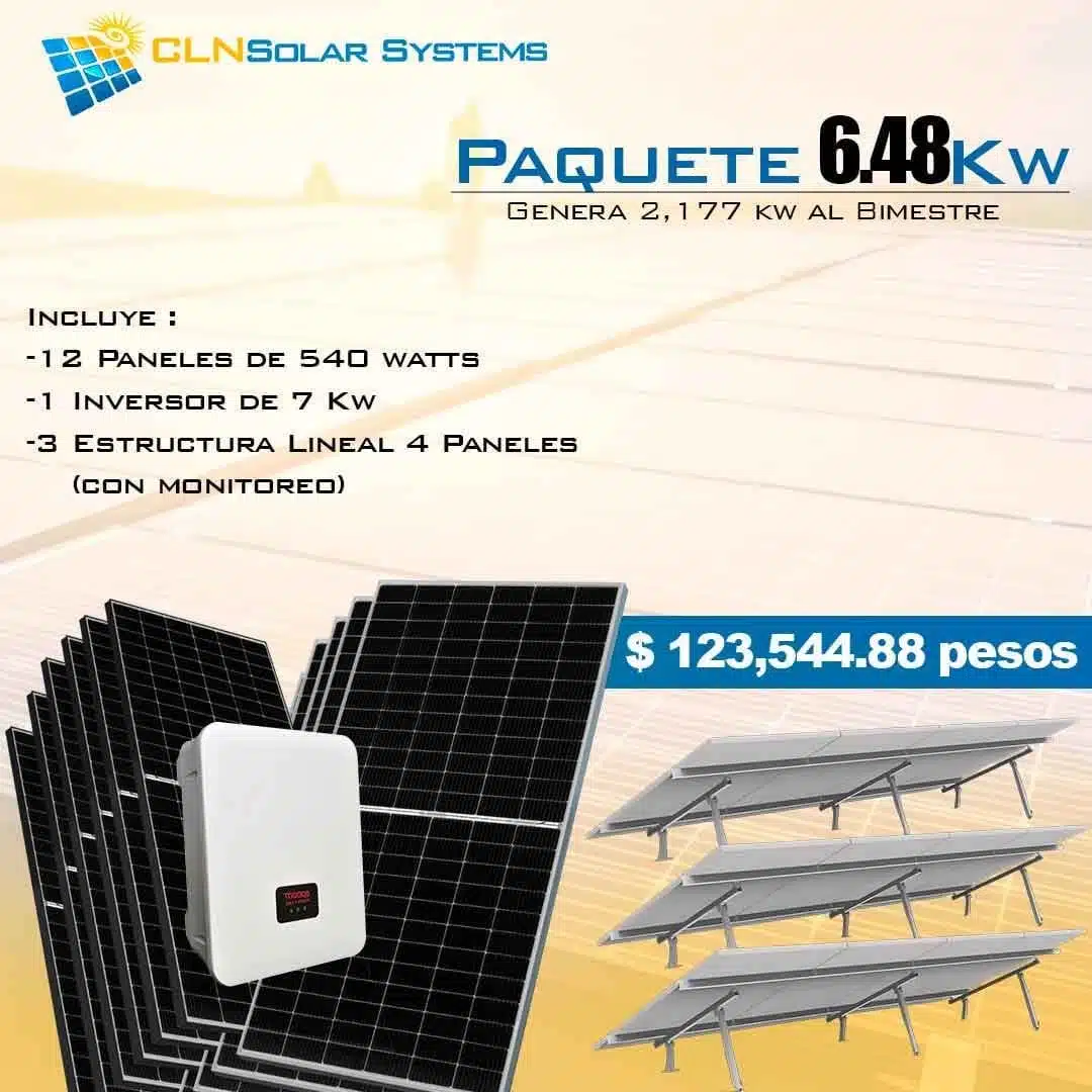 Sistema de 6kw/h