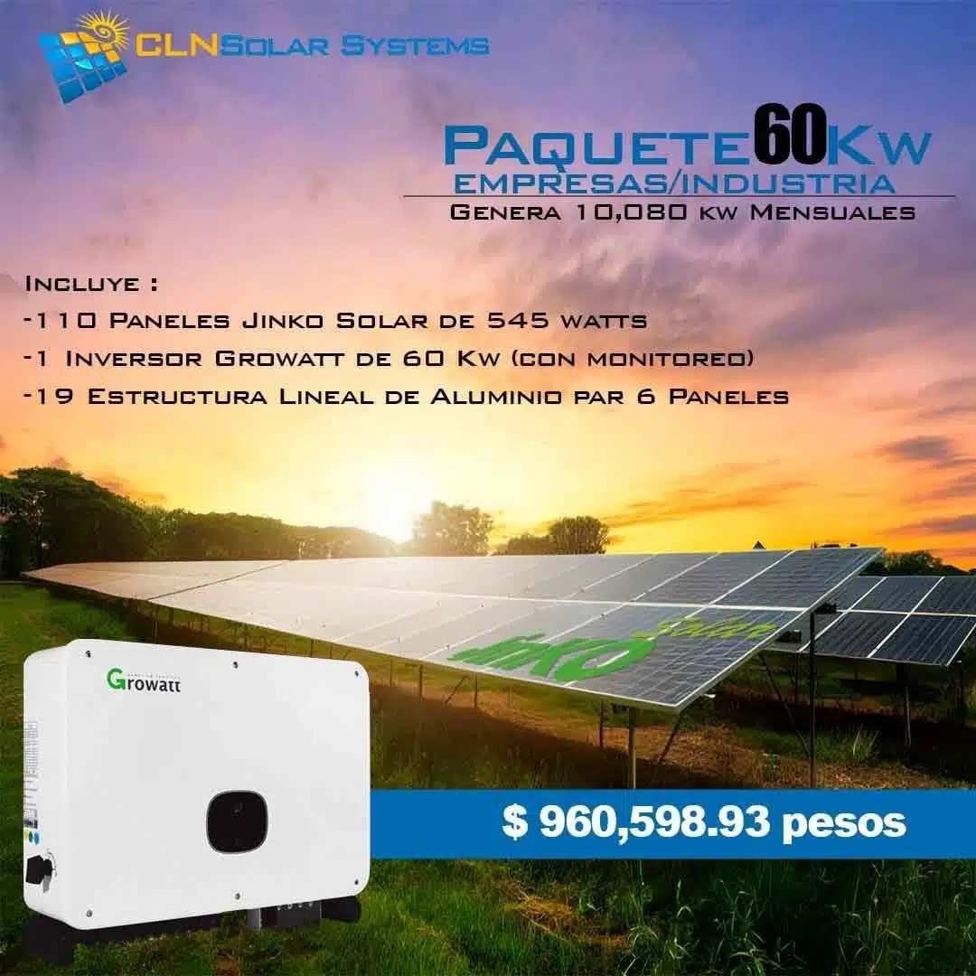Sistema de 60kw/h