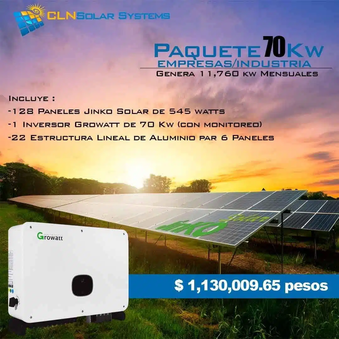Sistema de 70kw/h